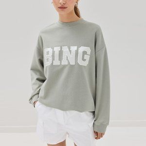 Anine Bing TYLER SWEATSHIRT SATIN BING